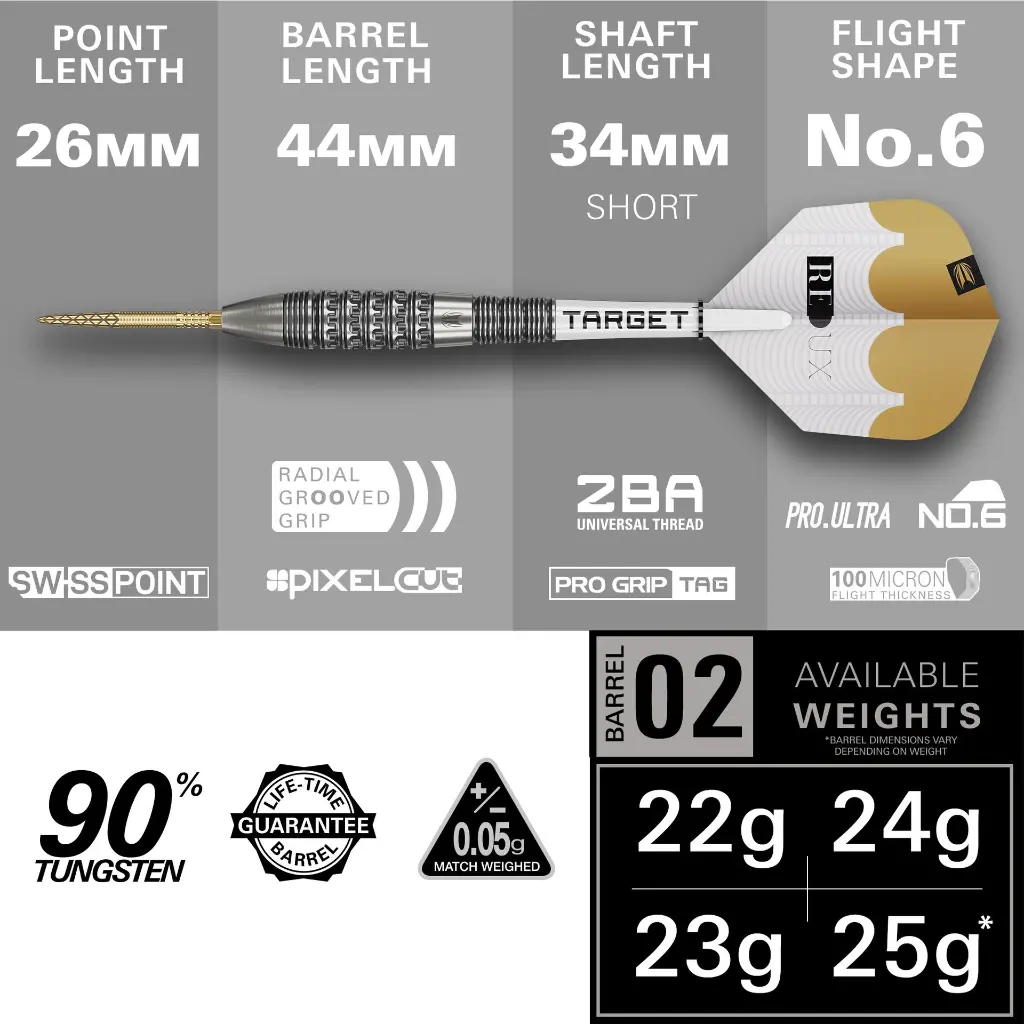 190624 - REDUX 90� 02 22G SP - STEEL TIP - RANGE DART - PT01.webp