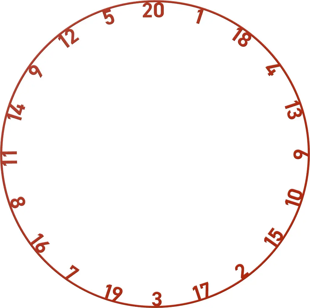 Bulls Colorful Number Ring Set Red.webp