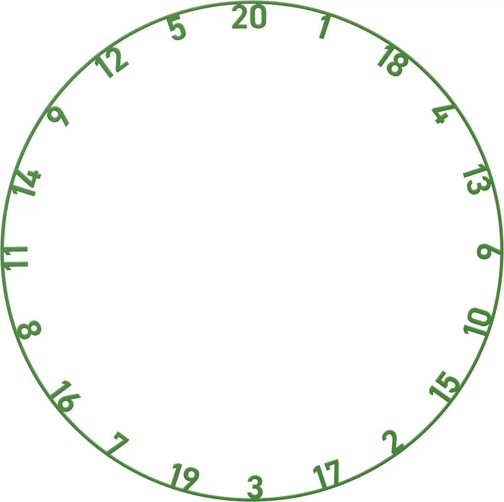 Bulls Colorful Number Ring Set Green.webp