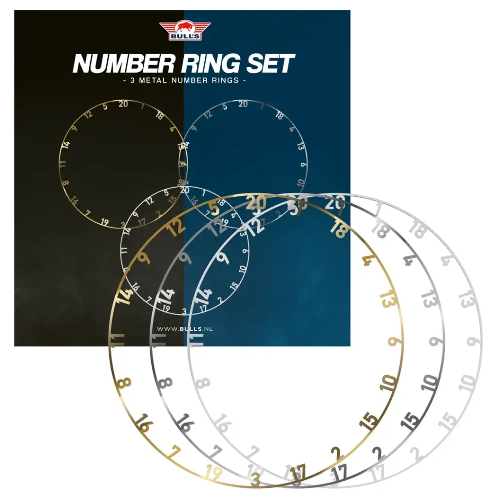 Bull's | Metal Number Ring Set 3pcs