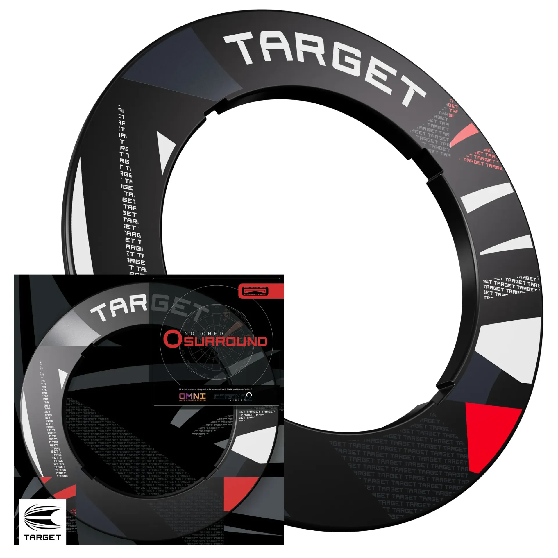 Target | Target Patterned Notched Dartboard Surround